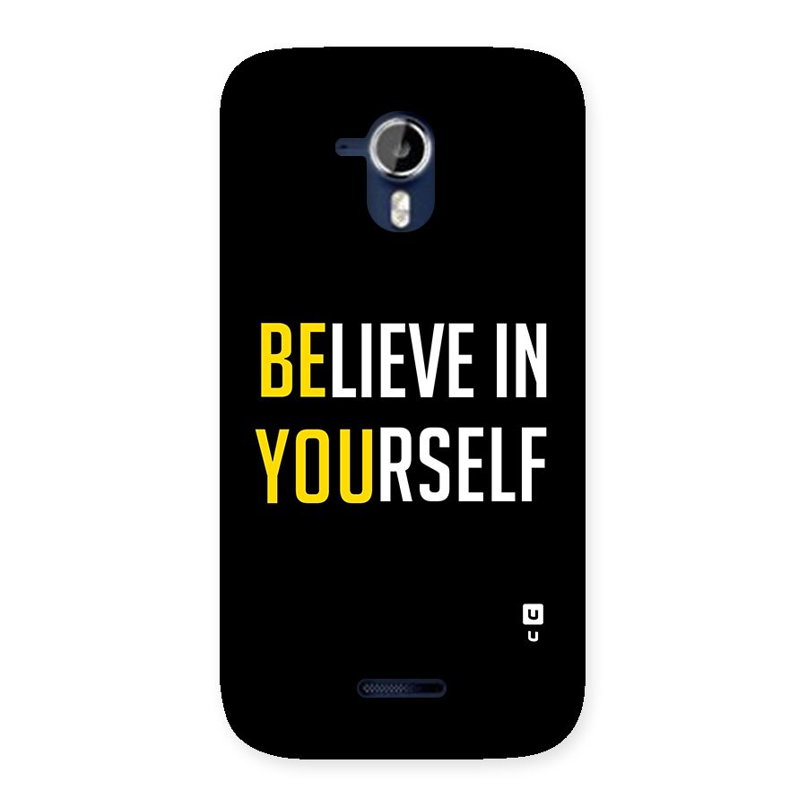 Believe In Yourself Black Back Case for Micromax Canvas Magnus A117