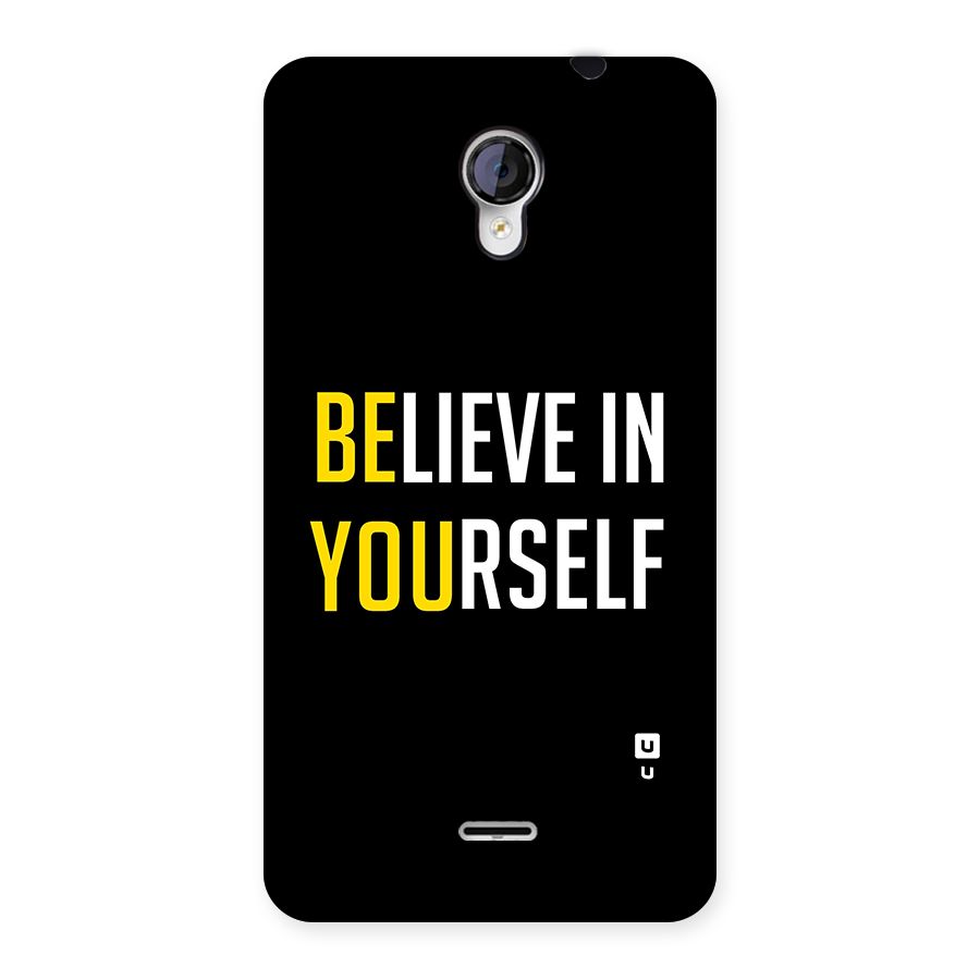Believe In Yourself Black Back Case for Micromax Unite 2 A106