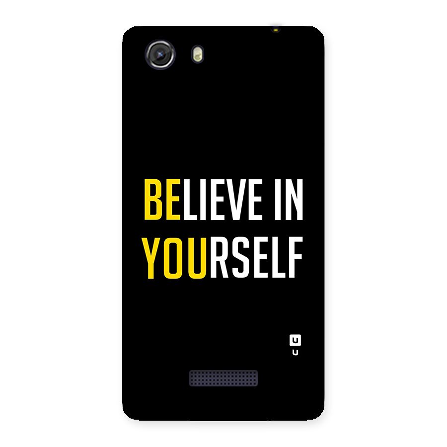 Believe In Yourself Black Back Case for Micromax Unite 3