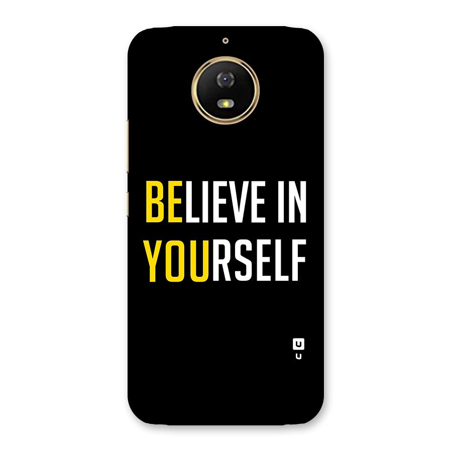 Believe In Yourself Black Back Case for Moto G5s