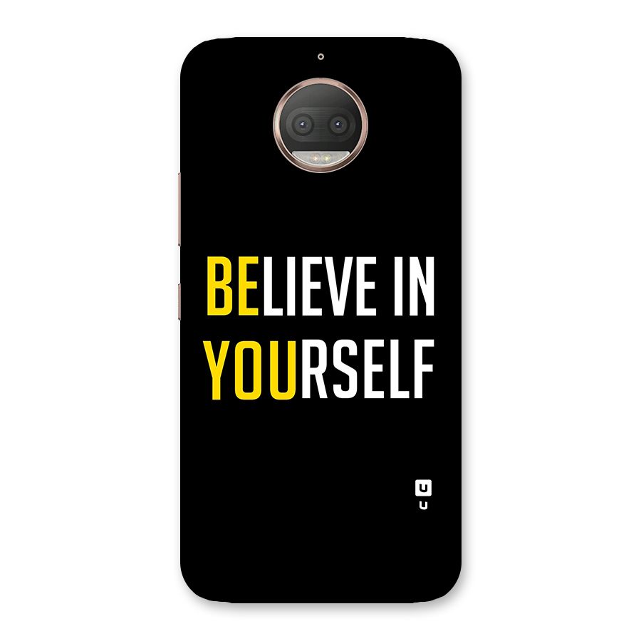 Believe In Yourself Black Back Case for Moto G5s Plus