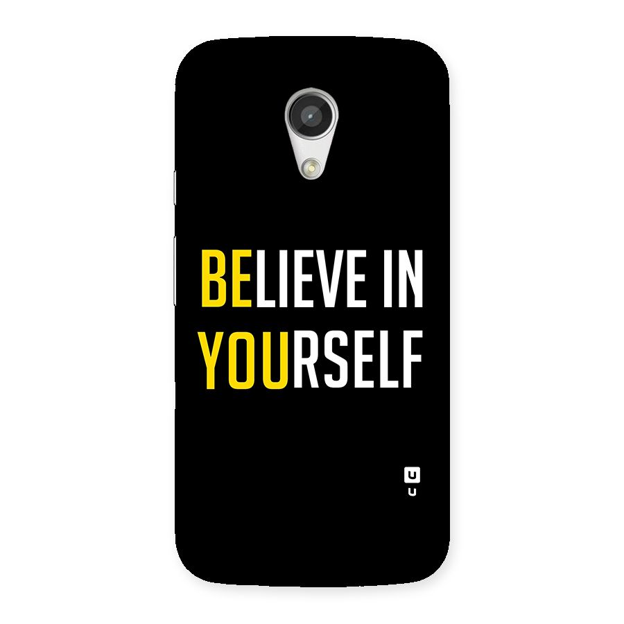 Believe In Yourself Black Back Case for Moto G 2nd Gen