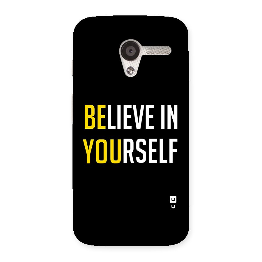 Believe In Yourself Black Back Case for Moto X