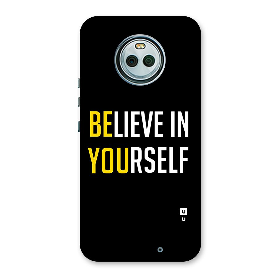 Believe In Yourself Black Back Case for Moto X4