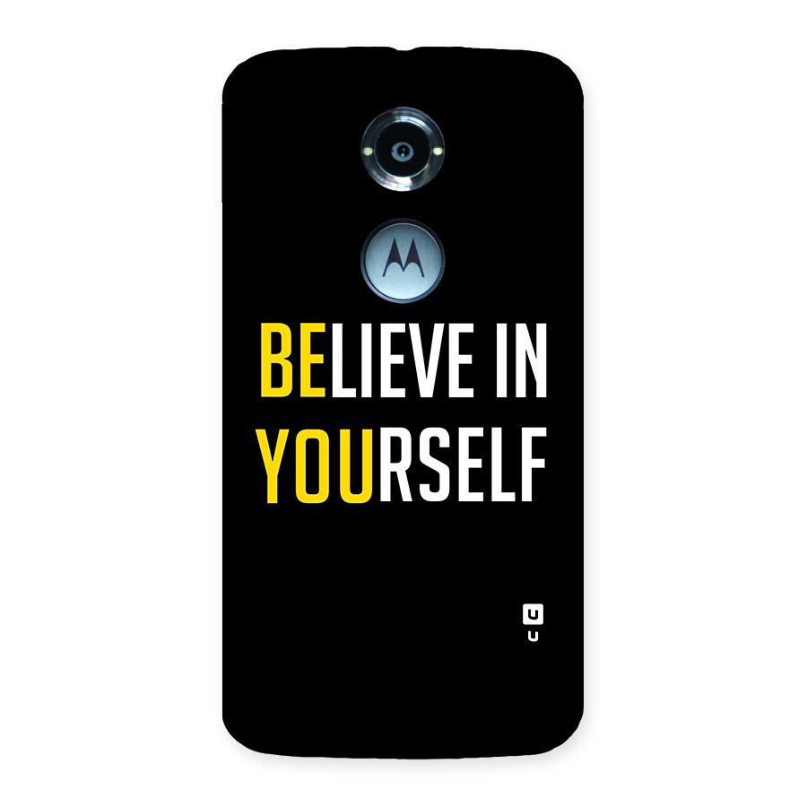 Believe In Yourself Black Back Case for Moto X 2nd Gen