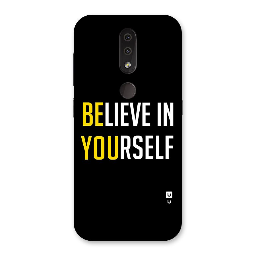 Believe In Yourself Black Back Case for Nokia 4.2
