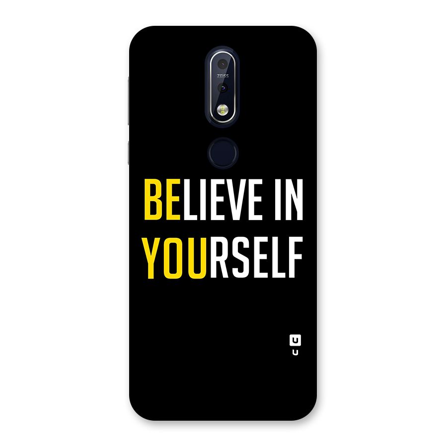 Believe In Yourself Black Back Case for Nokia 7.1