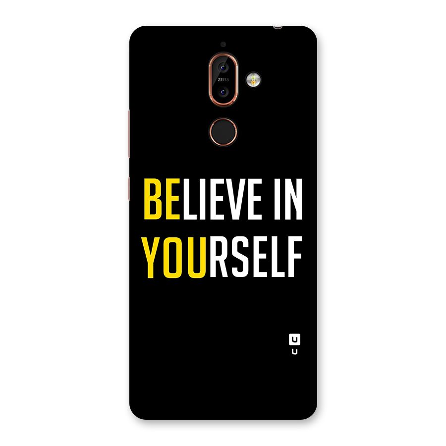 Believe In Yourself Black Back Case for Nokia 7 Plus