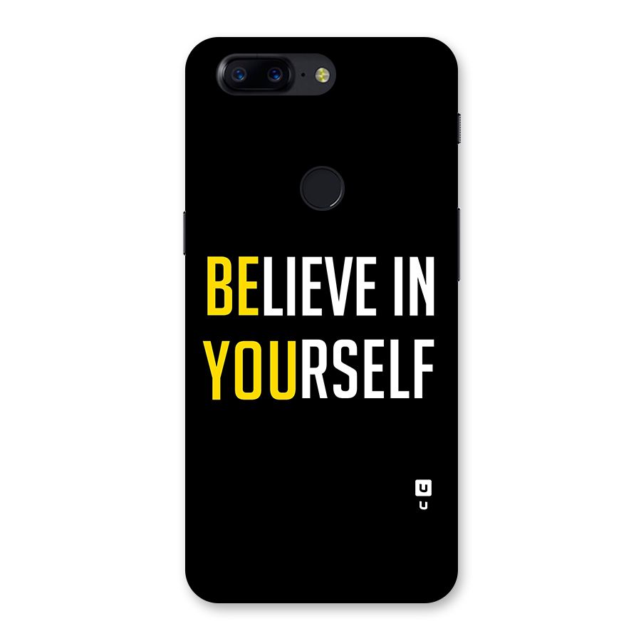 Believe In Yourself Black Back Case for OnePlus 5T