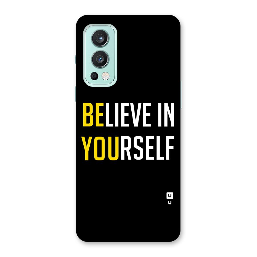 Believe In Yourself Black Glass Back Case for OnePlus Nord 2 5G
