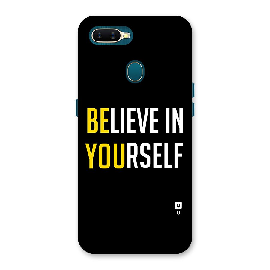 Believe In Yourself Black Back Case for Oppo A12s