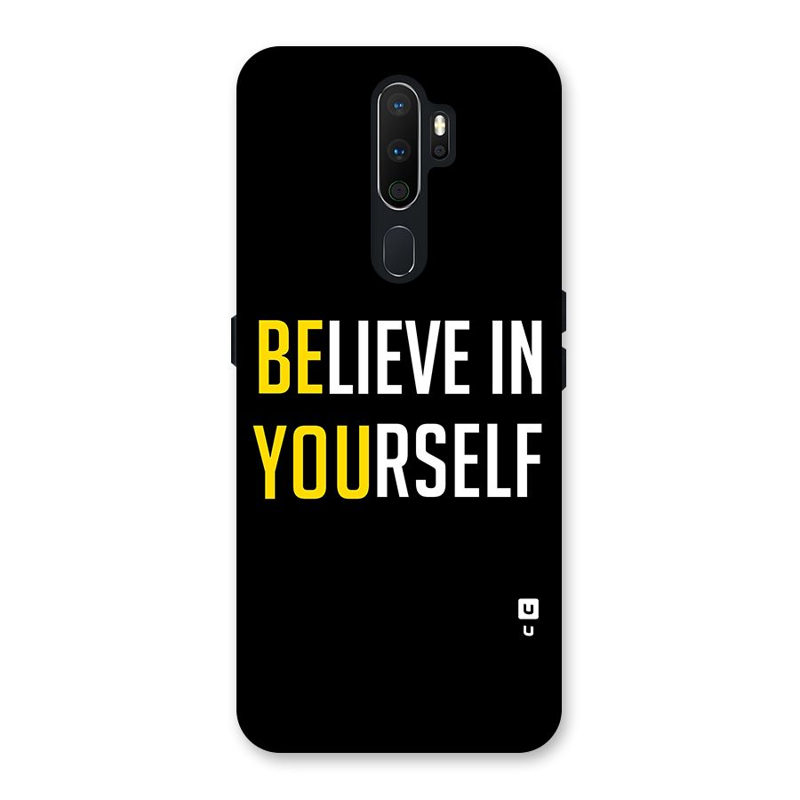 Believe In Yourself Black Back Case for Oppo A5 (2020)
