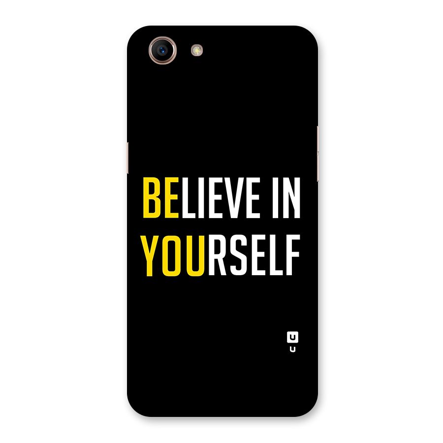 Believe In Yourself Black Back Case for Oppo A83 (2018)