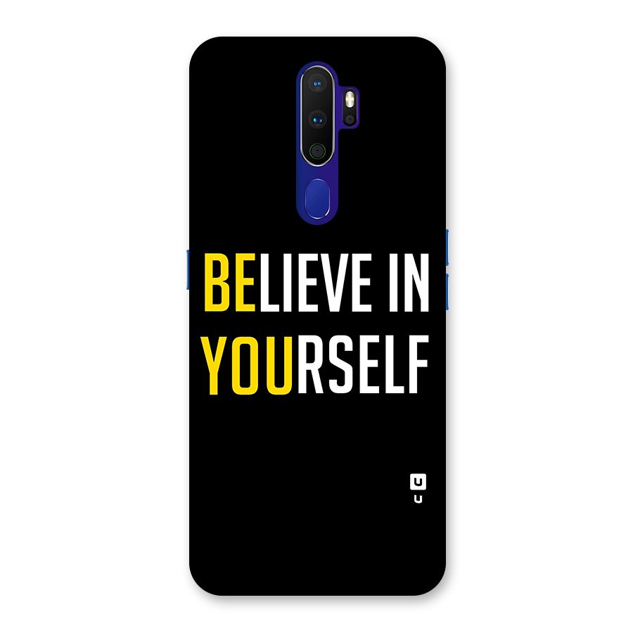 Believe In Yourself Black Back Case for Oppo A9 (2020)