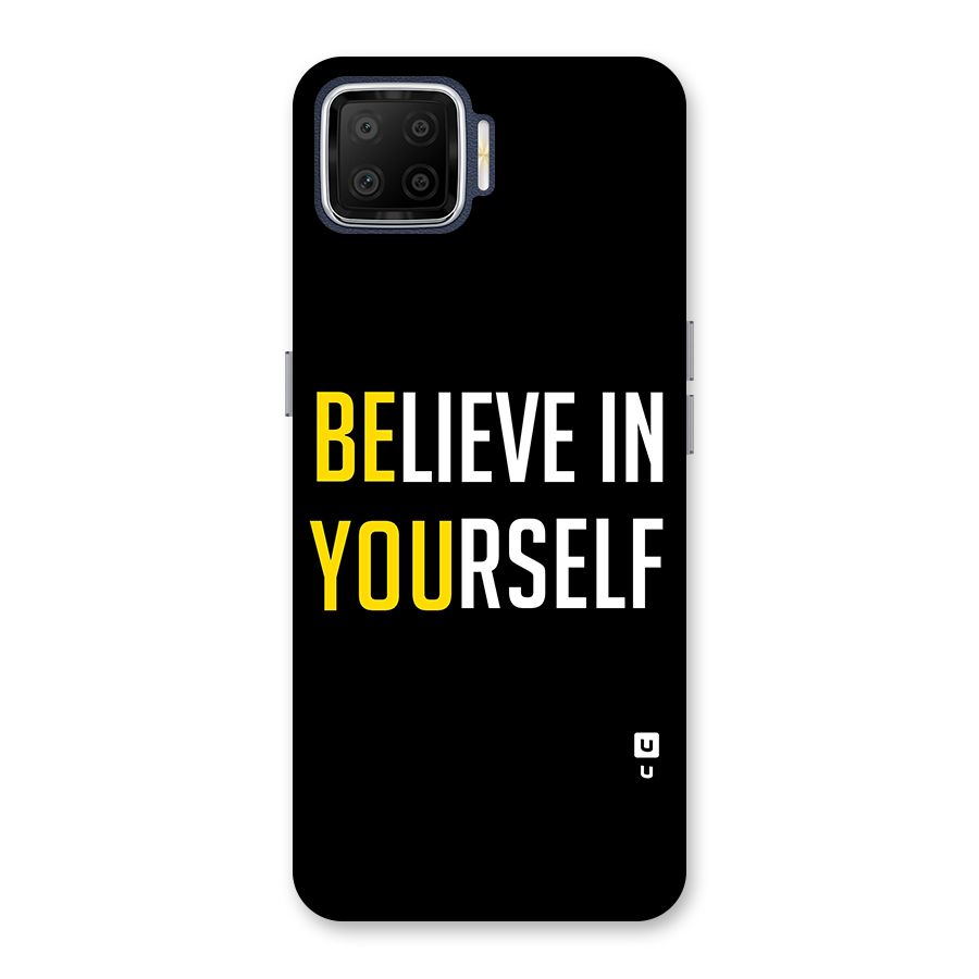 Believe In Yourself Black Back Case for Oppo F17