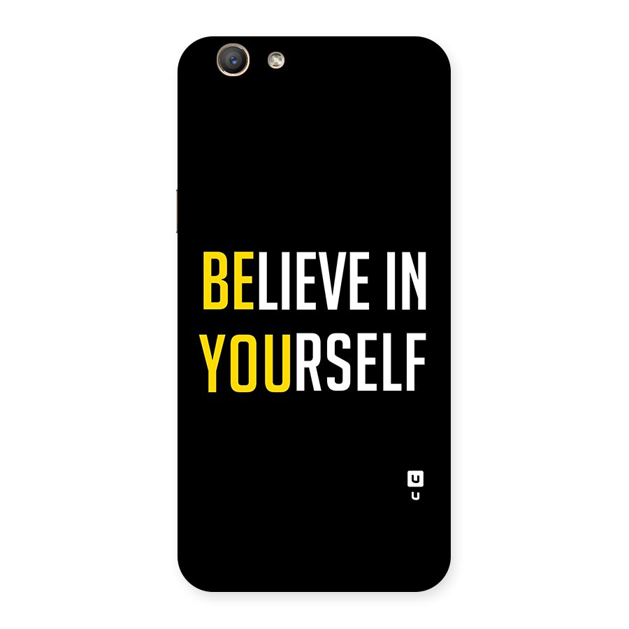 Believe In Yourself Black Back Case for Oppo F1s