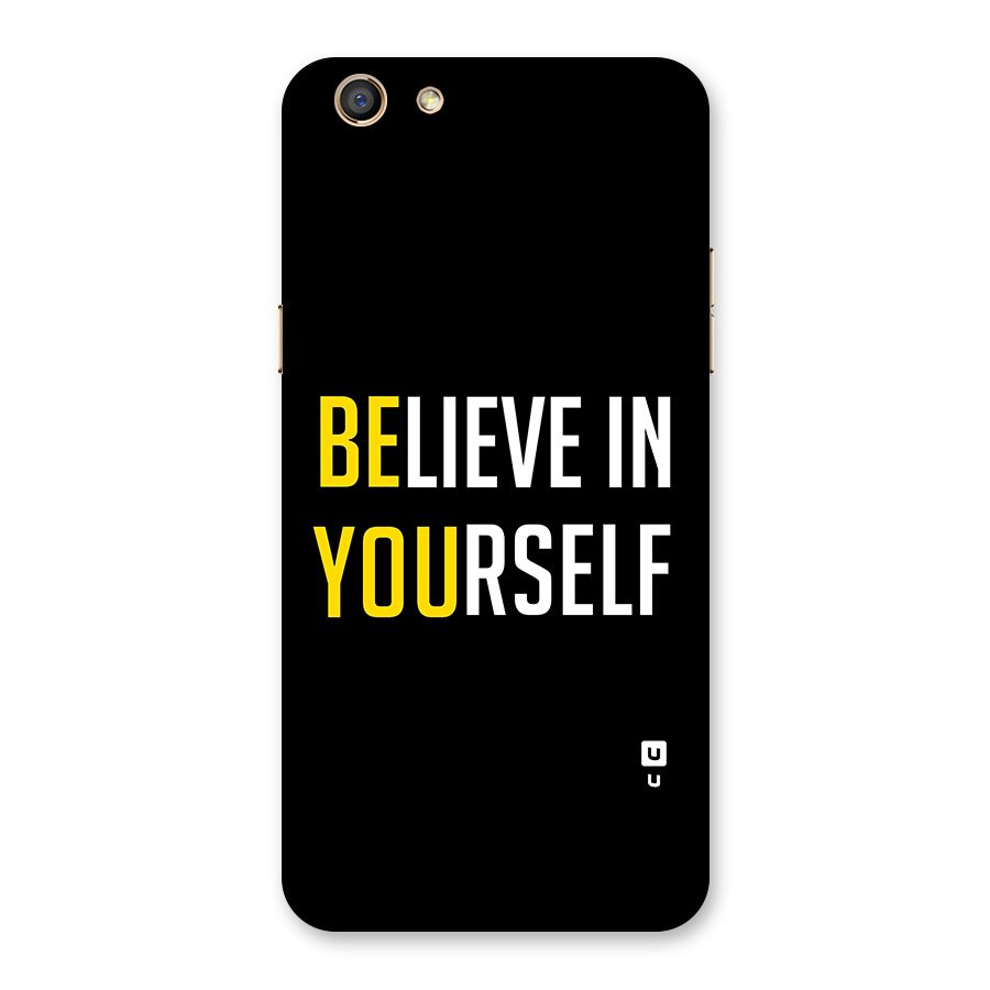 Believe In Yourself Black Back Case for Oppo F3