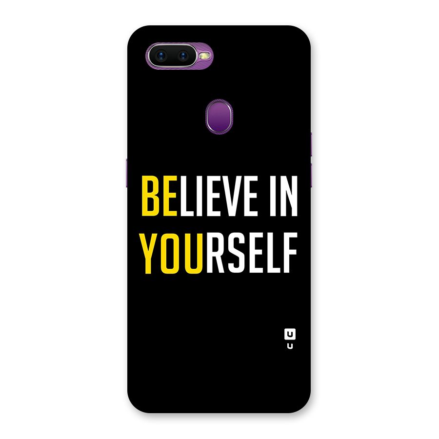 Believe In Yourself Black Back Case for Oppo F9