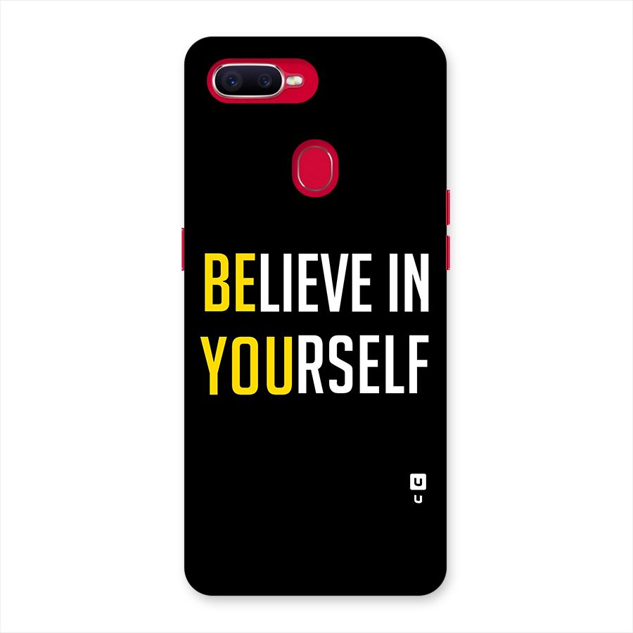 Believe In Yourself Black Back Case for Oppo F9 Pro