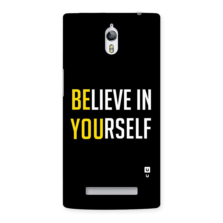 Believe In Yourself Black Back Case for Oppo Find 7