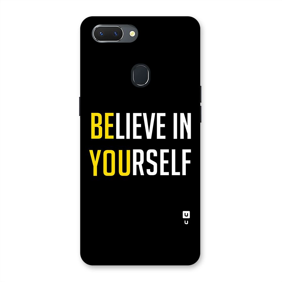 Believe In Yourself Black Back Case for Oppo Realme 2