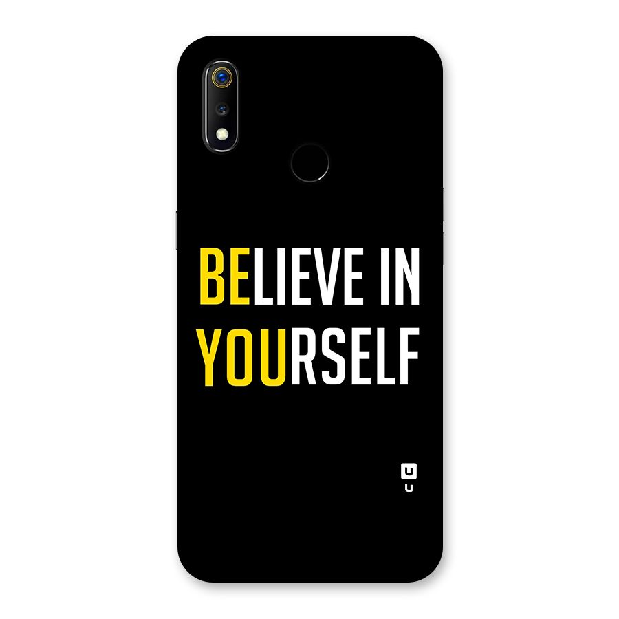 Believe In Yourself Black Back Case for Realme 3