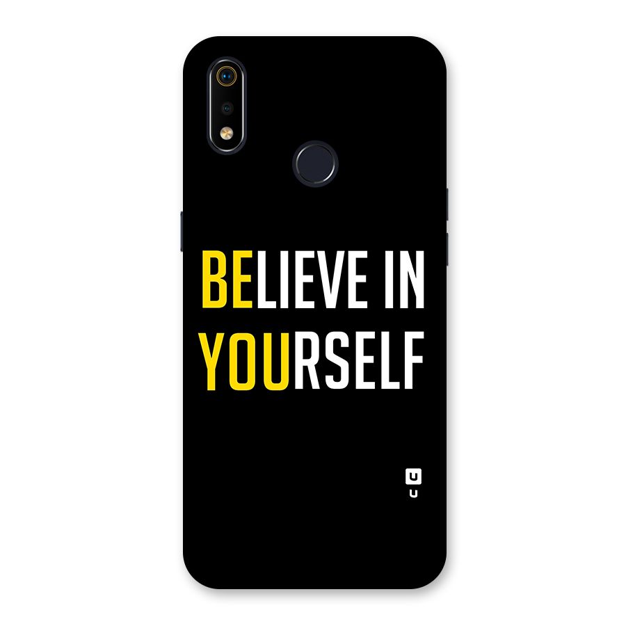 Believe In Yourself Black Back Case for Realme 3i