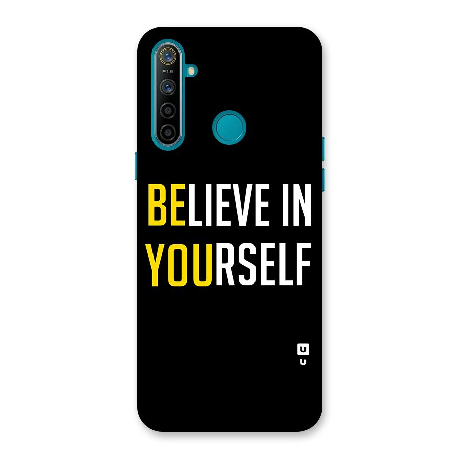Believe In Yourself Black Back Case for Realme 5i