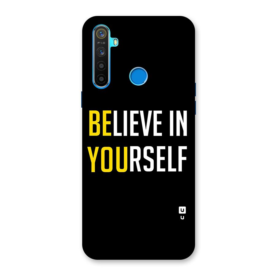 Believe In Yourself Black Back Case for Realme 5s