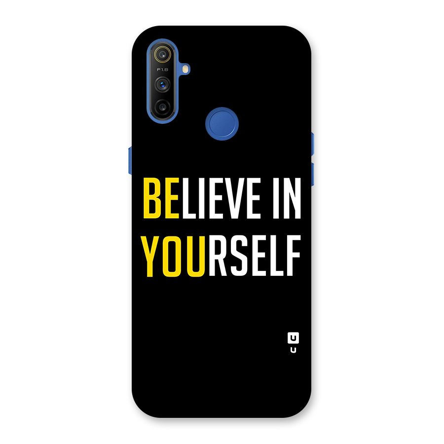 Believe In Yourself Black Back Case for Realme Narzo 10A