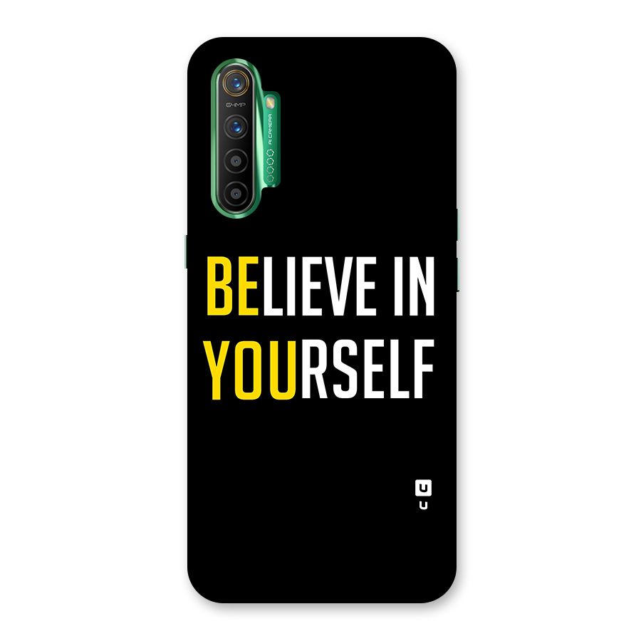 Believe In Yourself Black Glass Back Case for Realme X2