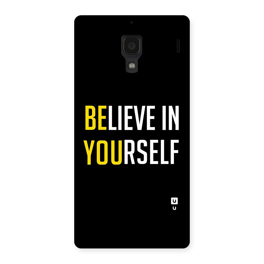 Believe In Yourself Black Back Case for Redmi 1S