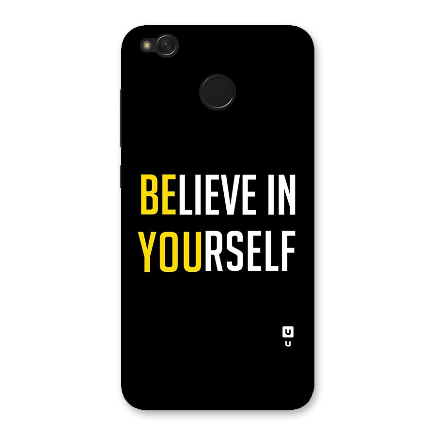 Believe In Yourself Black Back Case for Redmi 4
