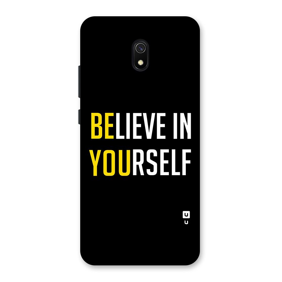 Believe In Yourself Black Back Case for Redmi 8A