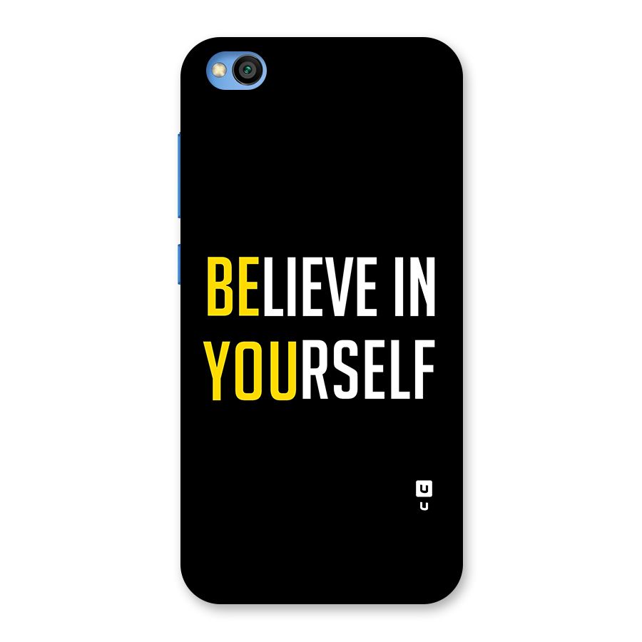 Believe In Yourself Black Back Case for Redmi Go