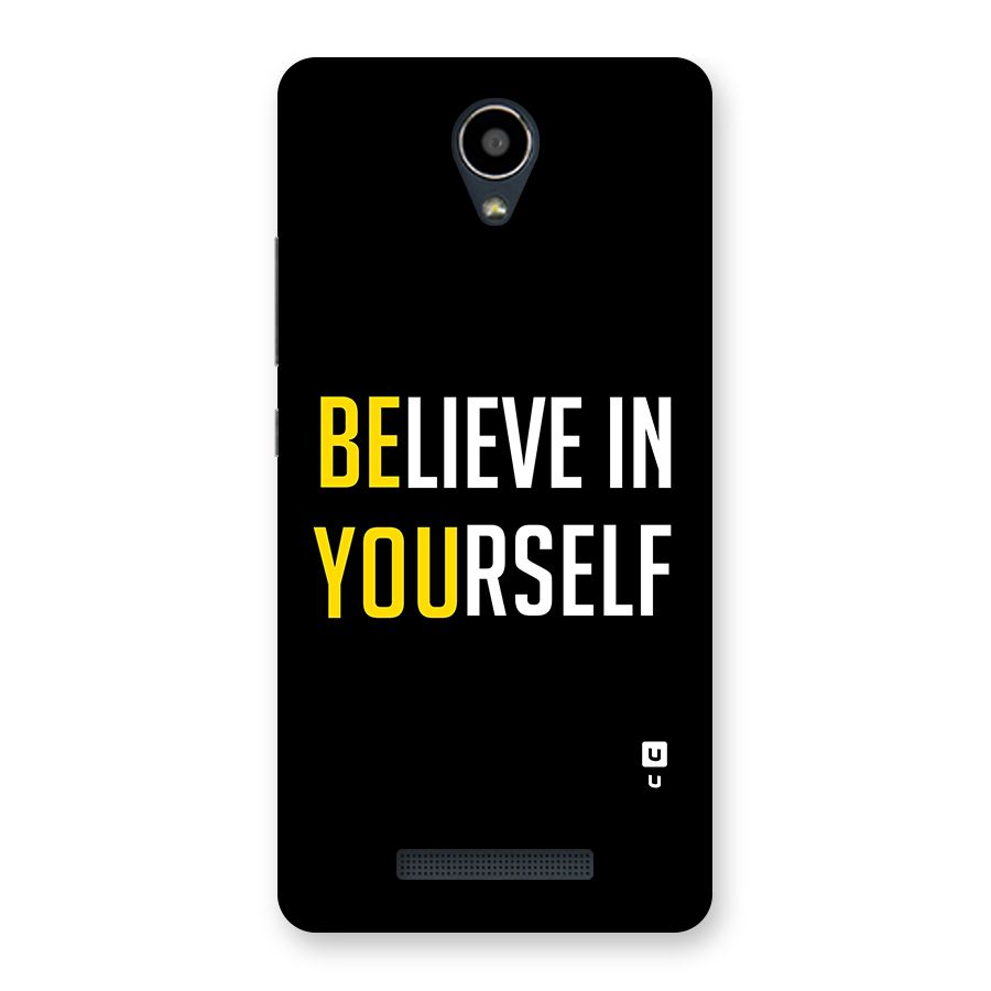 Believe In Yourself Black Back Case for Redmi Note 2