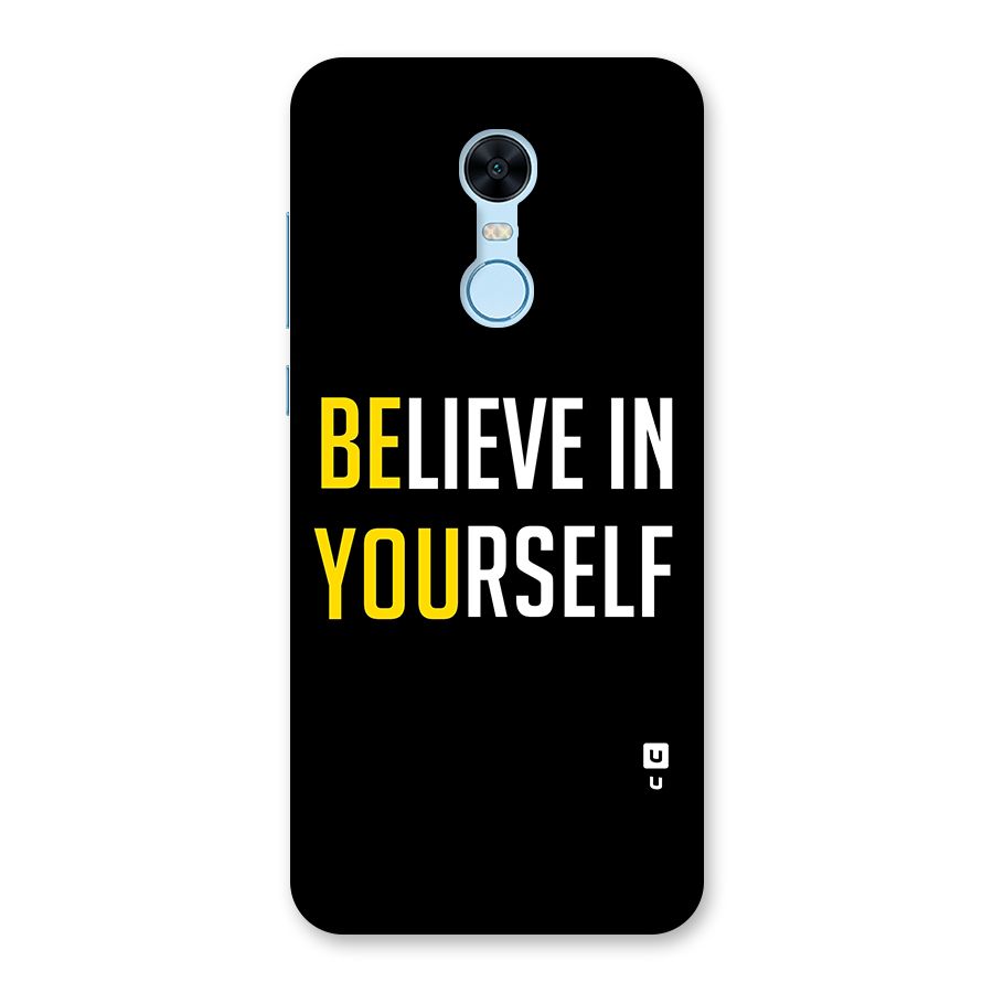 Believe In Yourself Black Back Case for Redmi Note 5