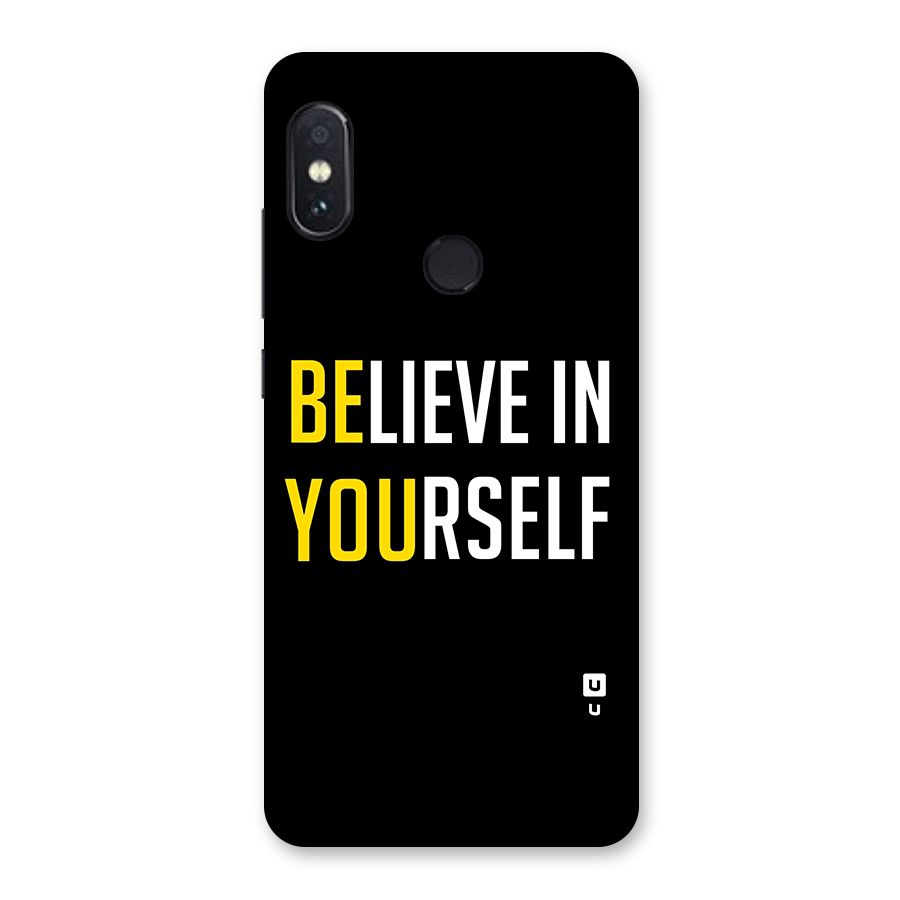 Believe In Yourself Black Glass Back Case for Redmi Note 5 Pro