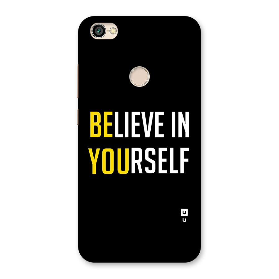 Believe In Yourself Black Back Case for Redmi Y1 2017