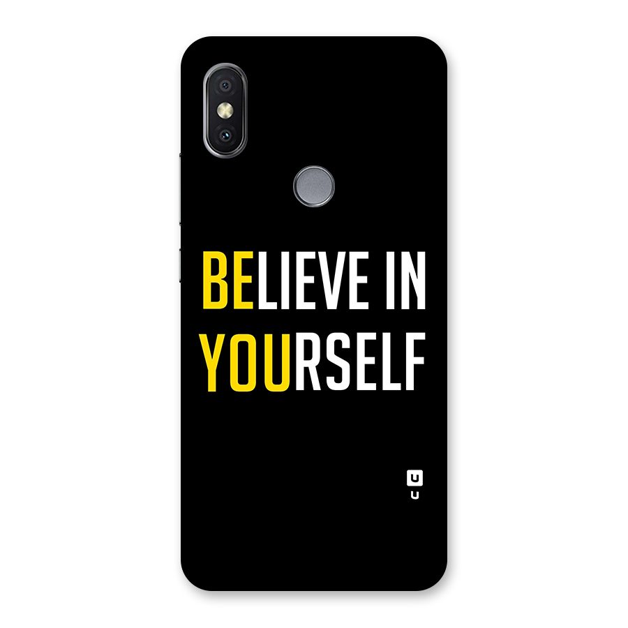 Believe In Yourself Black Back Case for Redmi Y2