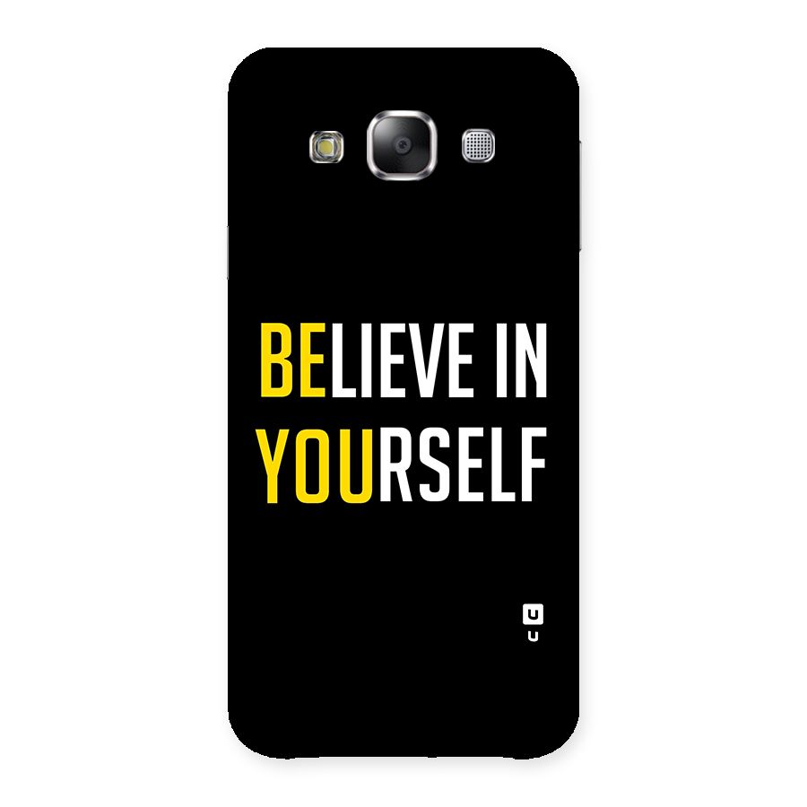 Believe In Yourself Black Back Case for Samsung Galaxy E5