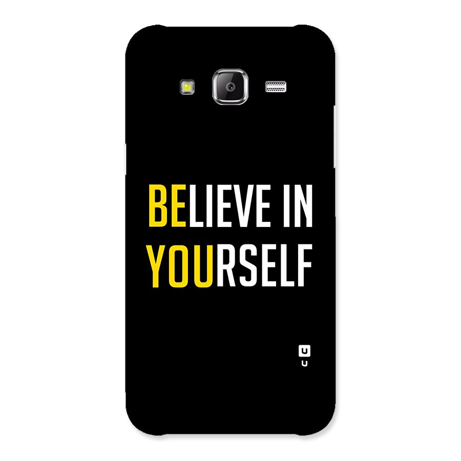 Believe In Yourself Black Back Case for Samsung Galaxy J2 Prime