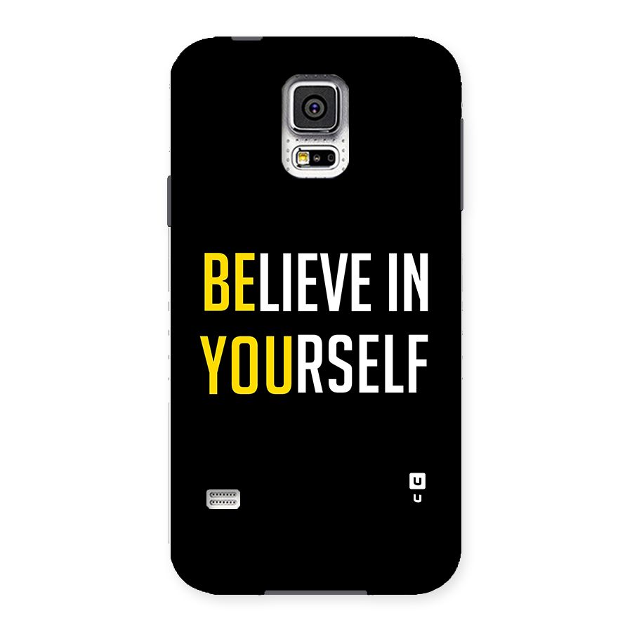 Believe In Yourself Black Back Case for Samsung Galaxy S5