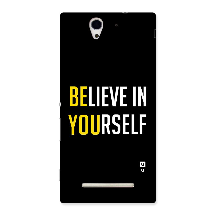 Believe In Yourself Black Back Case for Sony Xperia C3