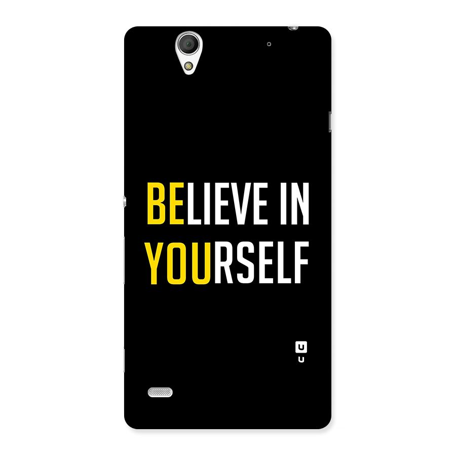 Believe In Yourself Black Back Case for Sony Xperia C4
