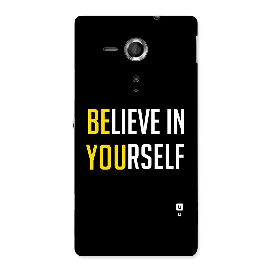 Believe In Yourself Black Back Case for Sony Xperia SP