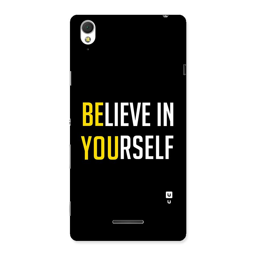 Believe In Yourself Black Back Case for Sony Xperia T3
