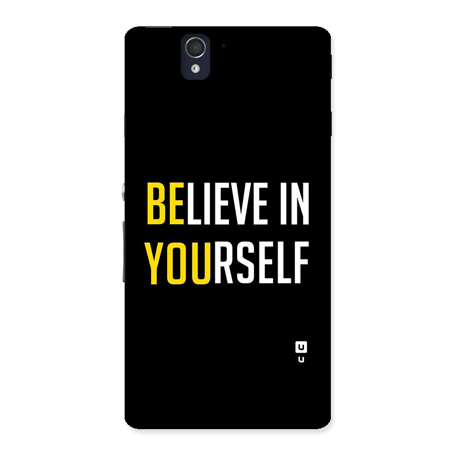 Believe In Yourself Black Back Case for Sony Xperia Z