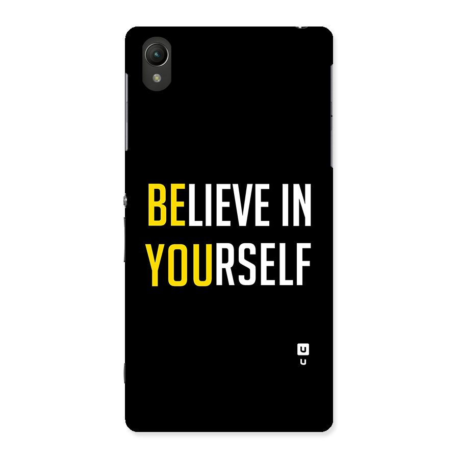 Believe In Yourself Black Back Case for Sony Xperia Z2