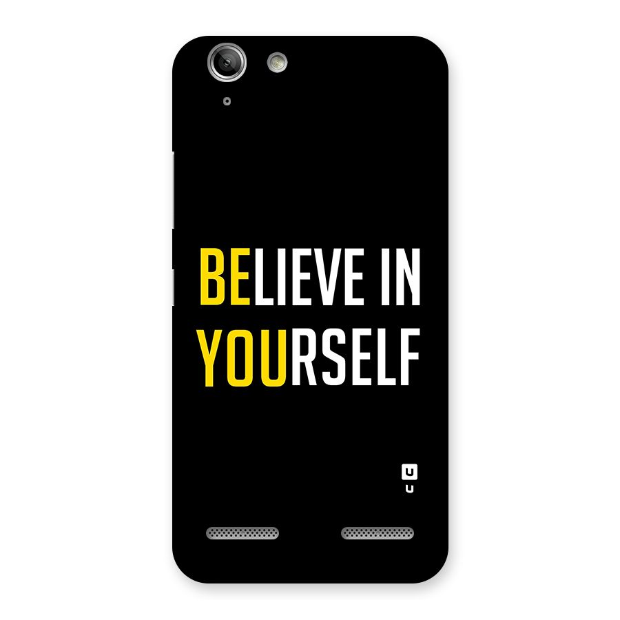 Believe In Yourself Black Back Case for Vibe K5 Plus